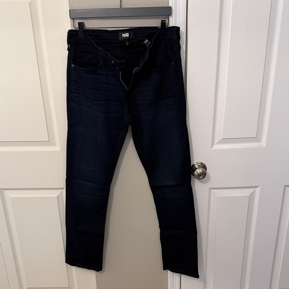PAIGE Men's Midnight Blue Slim Jeans